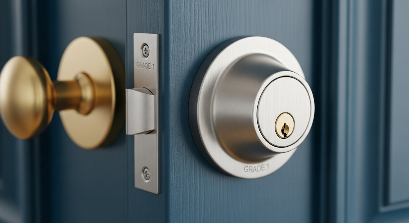 door lock cylinder close up — Closter Locksmith